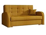 Mirjan24 Schlafsofa Viva Gold III mit Bettkasten, Bettsofa, 3 Sitzer Polstersofa mit Schlaffunktion inkl. Kissen, Sofa, Sofagarnitur, Farbauswahl, Wohnlandschaft (Kronos 01)