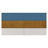 Kopfteil aus Holz für rahmenloses Bett | Passen Sie Ihr 3-Farben-Design aus 12 verschiedenen Texturen an (Möglichkeit 2)