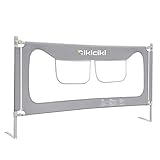 CIKICIKI Bettgitter,Rausfallschutz Bett 180 cm, Bettgitter zum vertikalen Heben,Extra langes Twin Full Queen King Size Sicherheitsgitter mit verstärktem bettgitter (180 cm,1Seite )