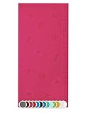 ZOLLNER Strandtuch groß 100x200 cm Strandlaken Baumwolle rosa