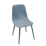 GUYIRT 2 4 6 STK Stuhl Überzug Für Esszimmer, Dehnbar Bezug Für Esszimmerstühle Samt Onhe Armlehnen Sesselhusse Für Die Küchenhotelparty-hellblau-2er-Set