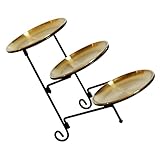 RORPOIR 1 Set Dreistufiges Obstschalen-Tablett Für Couchtisch Obsttabletts Bandejas para Comida Dessert-Display-Platte Gestufter Cupcake-Ständer Cupcake-Display-Ständer Dekoratives