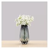 Dekorative Vase Nordische einfache und kreative leichte Luxusvase Glasvase Wohnzimmer Tischdekoration Vase (Color : B, Size : L)