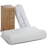 KoKoTex Nackenstützkissen - Kopfkissen Nackenschmerzen - Memory Foam Pillow - Orthopädisches Kissen - Nackenkissen - Schlafkissen 60x40 11/8 cm