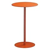 72 cm Höhe, Pub-Bistrotisch for drinnen und draußen, moderner runder Esstisch, einfacher Kleiner Couchtisch for Schlafzimmer, Wohnzimmer, Picknick, Camp-Tische, mehr Farbe (Color : Orange, Size : 70