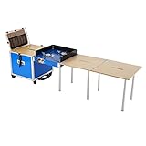 Camping Klapptisch Outdoor Begleitend Kleine Küche Camping Grill Klapptisch Tragbarer Herd Selbstfahrende Picknickausrüstung Multifunktionstisch für Picknick Hinterhöfe Strand (Farbe: Blau)