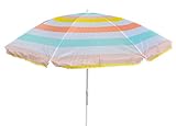 Meinposten Sonnenschirm CANDY bunt weiß Schirm Strandschirm Ø 140 cm