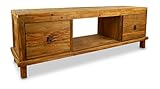 livasia Java Sideboard aus Teakholz | TV-Bank aus Massivholz | Teakholz Phonoschrank | Asia HiFi-Möbel (Handarbeit) | Asiatische Möbel der Marke Asia Wohnstudio