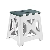 KEAICO Tritthocker Klappbar Kinder Klapphocker Fußhocker Für Kleinkinder Kinder und ältere Menschen Multifunktions Leichter Kunststoff-Fußtritt 33cm Hoch Grün