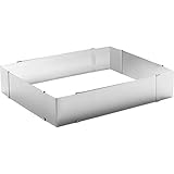 Original Kaiser Inspiration Dekorierrahmen ausziehbar, 24-46 x 20- 38 x 6 cm, Backrahmen verstellbar eckig, Edelstahl, spülmaschinengeeigent