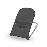 Maxi-Cosi Loa Babywippe, ultrakompakt zusammenklappbare, leichte Babywippe, 2 Liegepositionen, tragbare Babywippe aus 100 % Recyclingmaterialien, 0 bis ca. 6 Monate, 0–9 kg, Beyond Graphite