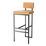 MOBYAT Barstuhl in Thekenhöhe für die Küchentheke, moderner gepolsterter Barhocker, modern gestalteter Barstuhl, 137 kg Tragkraft (weiß 29,5 Zoll) (orange 29,5 Zoll)