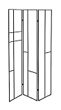 WENKO Paravent Shakti, Raumteiler aus pulverbeschichtetem Metall in Schwarz zur Aufbewahrung und Lüften von Kleidung, Ablagegitter bieten viel Platz für Schals und Accessoires wie Decken, 120 x 170 cm