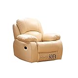 Sessel, Liegestuhl, Liegestuhl, Funktionsessel, Lederumwickelt, geeignet für Zuhause/Büro/Kino (A)
