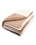 Ritter Decken La Paz Alpaka Decke | 100% Alpakawolle | Naturbelassen | Schwere, warme Tagesdecke Oder Kuscheldecke | Creme-Kamel | 140x200cm
