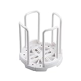 Rack Retractable Creative Bowl Holder Storage Rack Cup Kitchen Kitchen, Dining & Bar Weinhalter Metall Angler (White, One Size)