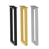 FaIruo Diy-Möbelmetallbeine, Robuste, Verstellbare Tischbeine Aus Eisen, 30 X 70 Cm, 30 X 100 cm Vierkantrohr-Schreibtischbeine, Möbelbeine, Für Home-Office-Bank-Computertische, 1 Stück (Farbe: Schwar