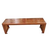 XIAOZHUANGXIONG Gartenbänke aus Holz, Terrasse, Hinterhofmöbel, Zubehör, Holzbank, Sitzgelegenheit, Stuhl, Sitz, Langlebig, Parkbank – Langlebiger, Strapazierfähiger Gartensitz (Size : 1.5M)