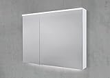 Intarbad ~ Spiegelschrank 90 cm integrierte Multi Light LED Beleuchtung Doppelspiegeltüren Shorewood IB1932