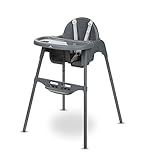 Bebeconfort Meely 2-in-1-Hochstuhl, Hochstuhl ab 6 Monaten, umwandelbarer Hochstuhl, ab 6 Monaten bis ca. 3 Jahre, bis 15 kg (Dark Grey)