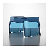 Kunststoffhocker Hocker Aus Acryl Transparent Bad Tragbare Transparente Sitz Stapelbar Lagerung Schuhwechsel Hocker 21/29cm Hoch Nachttisch Sitz Unten Rutschfeste Fußpolster Design ( Size : C 21X33.5X