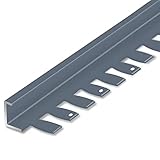 TONZN Übergangsprofil, Grauer Teppichboden-Übergangsstreifen, Flacher Bodentrennstreifen aus Aluminiumlegierung, Länge 90 cm, 100 cm, 110 cm, 120 cm, 130 cm, 140 cm ()