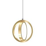 NAKEAH Moderne LED-Pendelleuchte, Acryl, verstellbares Kabel, 19 W, runde Pendelleuchte für Wohnzimmer, Esszimmer, Eingangsbereich, Foyer, 3000 K warmes Licht, 6,7 Zoll Yearn for