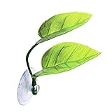 Fischblätter, Betta-Fischauflageblatt, dekorative Simulation Wasserfischtankblätter, Landschaftsgestaltung mit doppelter Schicht, Boden für Fischgräser