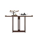 MUYUANSU Sehr Schmaler Konsolentisch, Flurdekortische, Hoher Eingangstisch, Beistelltische Aus Massivem Holz Im Chinesischen Stil Für Den Restauranteingang(Size:100CM,Color:C)