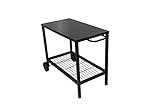 Activa Grillwagen Grilltisch 106,5 x 56 x 73,5 | Metall Beistelltisch mit großer Abstellfläche, Rollwagen zum Grillen, Outdoorküche, Campingtisch, Dessertisch, Grill Tisch