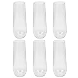 Alipis Sektglas Ohne Stiel Champagnerflöten Wasseraufbewahrungsbecher Acryl-Sektflöten Eisbecher Champagnerbehälter Tasse Für Party Tasse Braut Classic The Pet Getränkebecher 6St