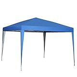 Outdoor Basic 10 x 10 ft Pop-up Canopy Zelt Pavillon Geschlossen, für Strand Party Blau
