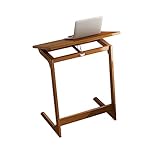 monque Kleiner Couchtisch Für Das Wohnzimmer, C-förmiger Beistelltisch Mit Neigbarer Platte, Multifunktionaler Quadratischer Nachttisch, Platzsparender Mini-Schreibtisch(Size:60 * 35 * 67CM,Color:B)