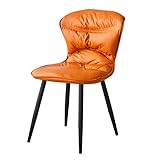 JQUAL Esszimmerstühle Gepolsterte Stühle Moderner minimalistischer Esszimmerstuhl Home Soft Bag Back Chair Schmiedeeisen Hotel Cafe Restaurant Maniküre Hocker Küchenstühle