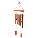 Windspiele - Klangspiel für draußen, Windspiel aus Bambus Großes Ca 60cm, Windspiel Holz Klangspiel Bambus für Heimdekoration Drinnen Draußen Balkon Garten Hof Terasse