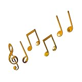 DOITOOL 1 Set/6 Stück Modische Aufkleber Hausdekorationen Für Zuhause Wandspiegel Dekorative Spiegeloberfläche Musikaufkleber Rap-Poster Acrylspiegel Wandaufkleber