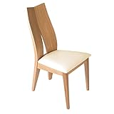 treesure Stuhl, Massivholz, Eiche, Kunstleder, Küchenstuhl, Esszimmerstuhl, Lounge Stuhl, Designerstuhl