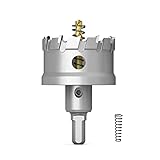 CSOOM Upgrade Hochleistungs-Hartmetall-Lochsäge,TCT Lochschneider.Edelstahl und Metallgitter sind die ideale Wahl (54mm)