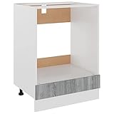 vidaXL Herdumbauschrank Grau Sonoma 60x46x81,5 cm Holzwerkstoff