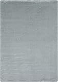 andiamo Teppich Lambskin, weiß, Fellimitat, pflegeleicht, Kunstfaser, Farbe:Hellgrau, Größe:120 x 170 cm