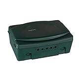 LogiLink - wetterfeste Elektronik Box für den Aussenbereich (Outdoor) in grün mit Staub und Spritzwasserschutz (IP54), 32x21x11.5cm