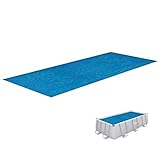 Bestway Flowclear PE-Solarabdeckplane 380 x 180 cm, blau, eckig, für eckige 404cm und 412cm Aufstellpools