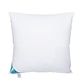 Sandaro Home Federkissen 80 x 80 cm | Kissen 80x80 mit 100% natürlichen Federfüllungen nur, Kopfkissen 80x80 mit Gänsefedernfüllung im Baumwollbezug Für erholsamen Schlaf (1500)