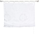 Home Fashion RAFFROLLO Voile Bedruckt Timo, GRAU, 140 X 120 cm, 3