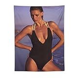 YANQUAN American Female Models Kelly Rohrbach Poster4 Wandteppiche Wandkunst Gemälde Polyester Geschenk Wohnzimmer Drucke Schlafzimmer Dekor Wandteppich Kunstwerke 76,2 x 101,6 cm