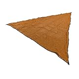 Triangle Sonnensegel Vordach Markise Stofftuch mit 3 Schnüren für Schwimmbad, Picknick, Garten, Spielplatz, Park (3x3x3m/9.84x9.84x9.84ft)(Orange)