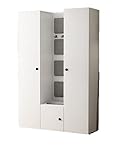 MargaretHome24 Garderobenset Flurgarderobe Garderobe Vicktoria XII Dielenschrank Flur Flurmöbel (weiß)