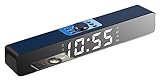 FLYIFE Wecker LED TV Soundbar Wecker Heimkino Tragbare Säule Drahtloser Bluetooth Lautsprecher Surround Subwoofer für Computer TV Sprechen (Farbe: Noir)
