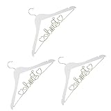 BESPORTBLE 3 Stück Braut-Kleiderbügel Outfit-Kleiderbügel Anzug-Kleiderbügel Braut-Kleiderbügel Für Hochzeitskleid Schulter-Kleiderbügel Kleiderbügel Gepolsterte Kleiderbügel