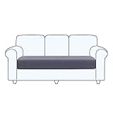 TAOCOCO Sofa Sitzkissenbezug Stretch Kissenbezug 1 Stück Sofakissen Schonbezug Sofasitzbezug für Sofa Sitzkissen Möbelschutz(Grau,3 Sitzer)